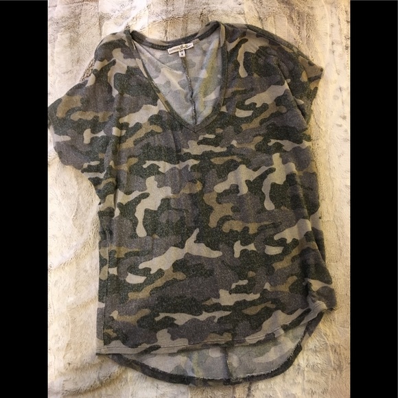Express Tops - Express Comfy Soft Camo knit top